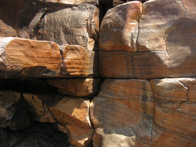 natural drystone wall, Mitchell Falls