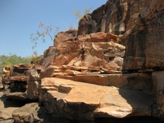 polished rock, Mitchell Falls