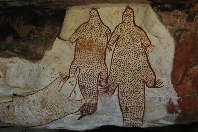 Rock paintings, Mt Elizabeth 2